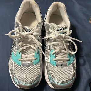 ASICS gel 1130 “white aqua” great condition size 6 gs boys very clean